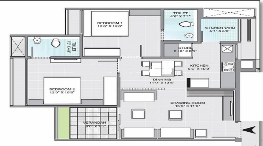 Gala Aria Floor Plan