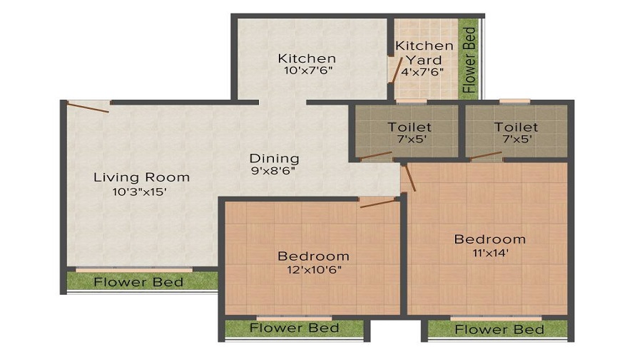Goyal Orchid Paradise Floor Plan