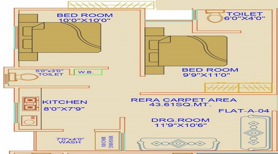 Balaji Jai Kalindi Apartment Floor Plan