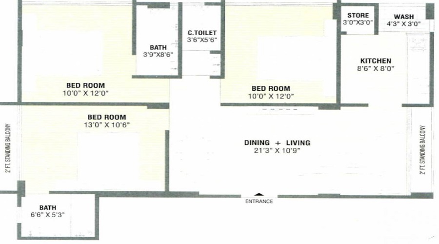 F S Ahmed E Bad Ark Floor Plan
