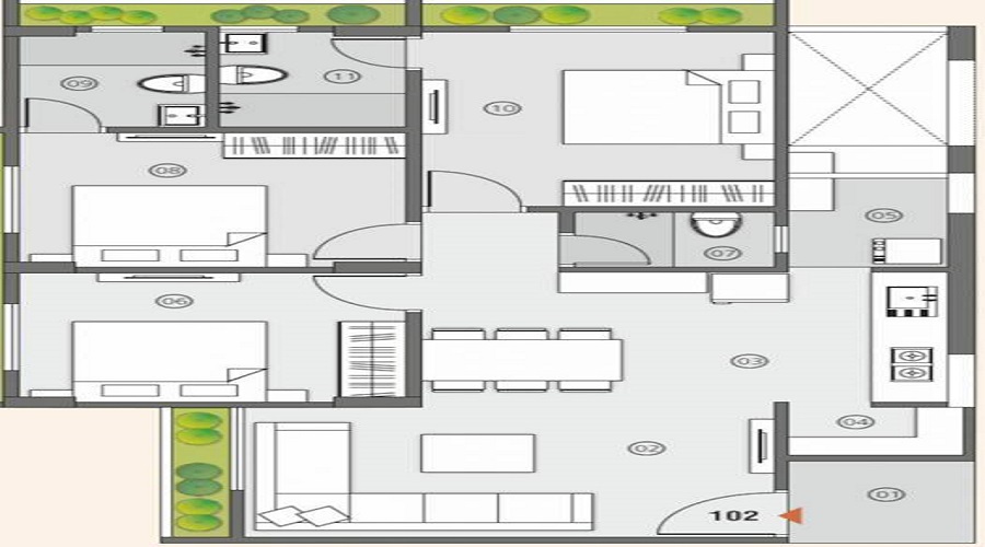 Sampad Centrum Floor Plan