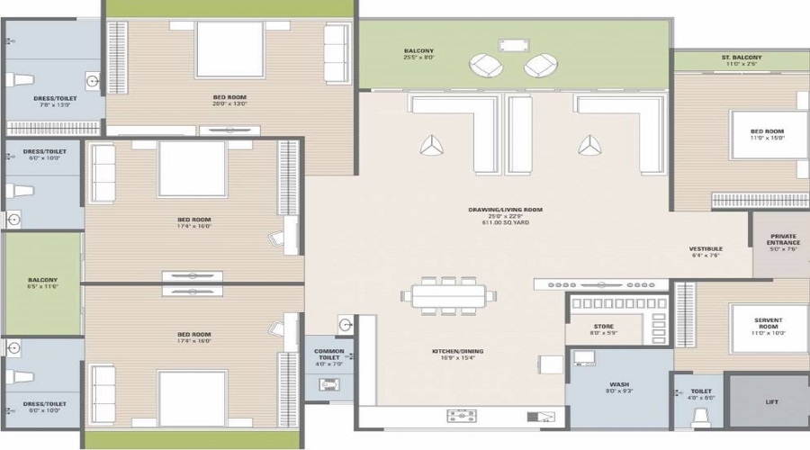 The Royal Revanta Floor Plan