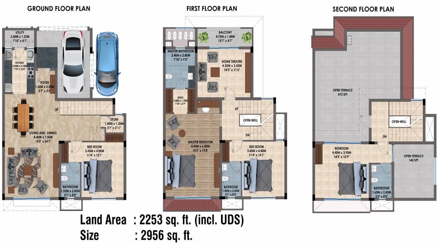 Casagrand Irene Villas Floor Plan