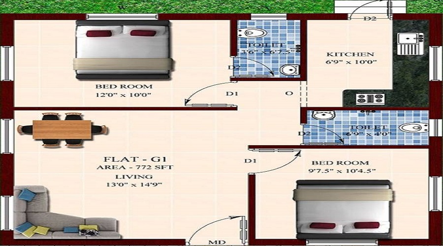 Amudha Cottage Floor Plan