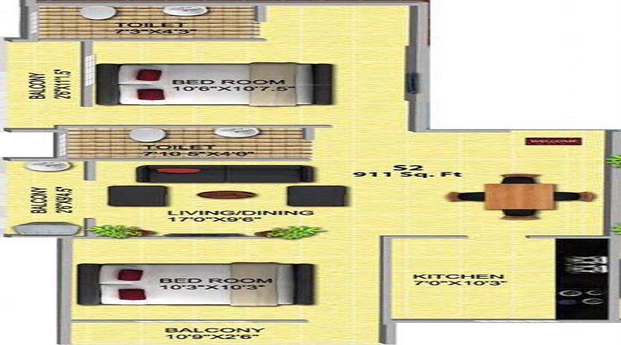 Athista Anugraha Floor Plan