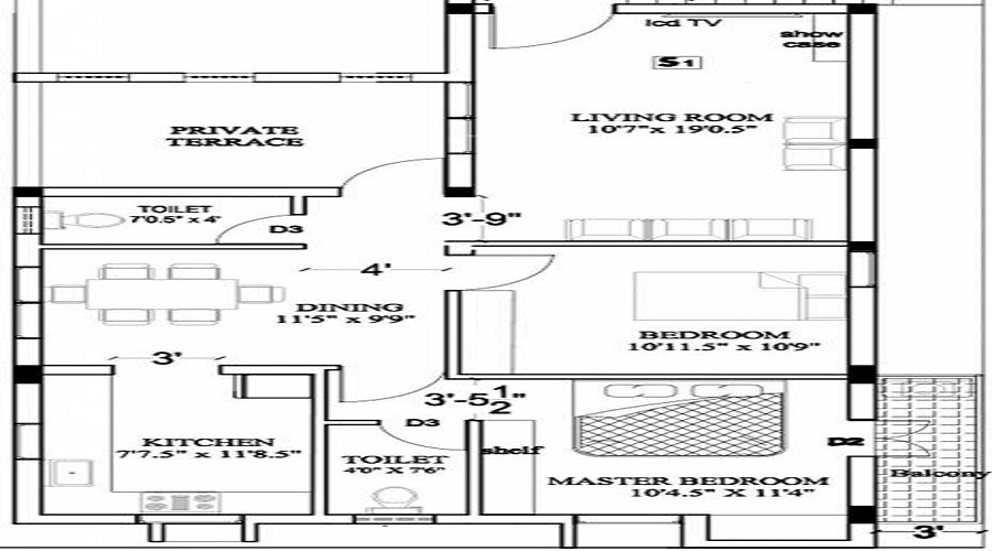 Anu Builders Harshita Floor Plan