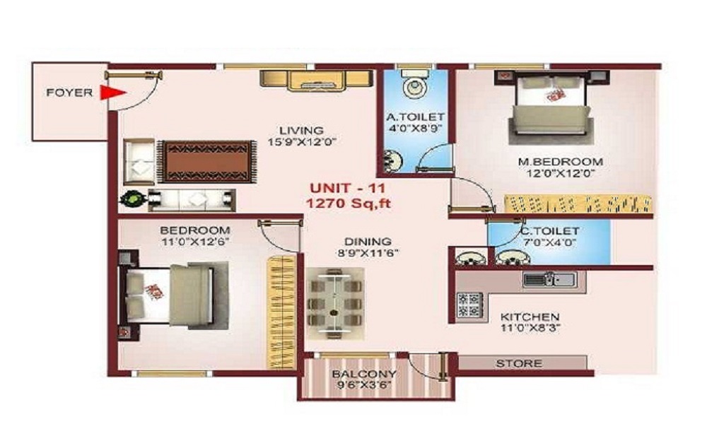 SRR Pranav Floor Plan