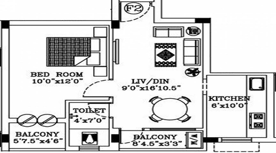 AA Saral Flats Floor Plan