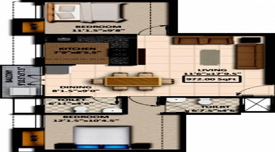 Kriya Sai Sudha Floor Plan