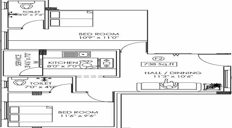 New Perungudi Floor Plan