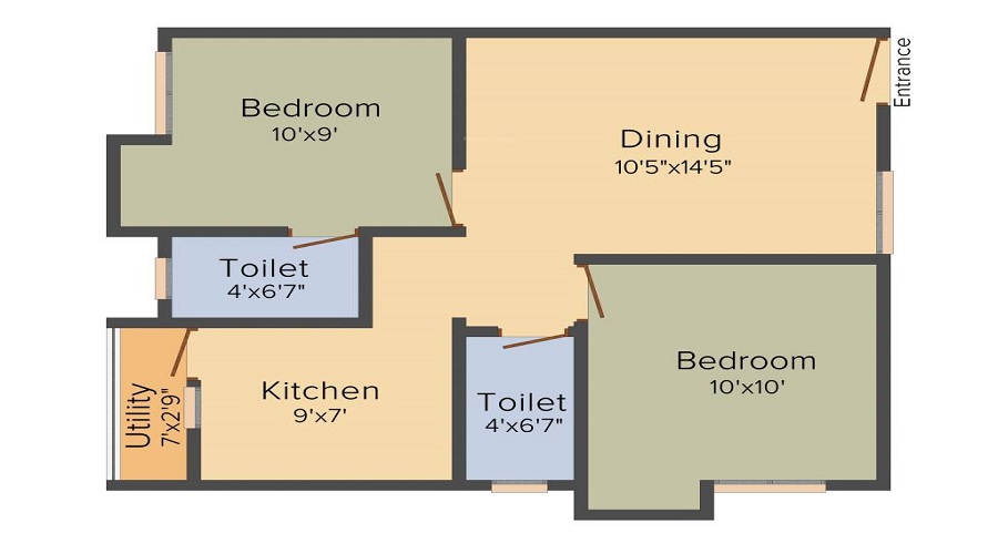 SMA Elegant Square Floor Plan