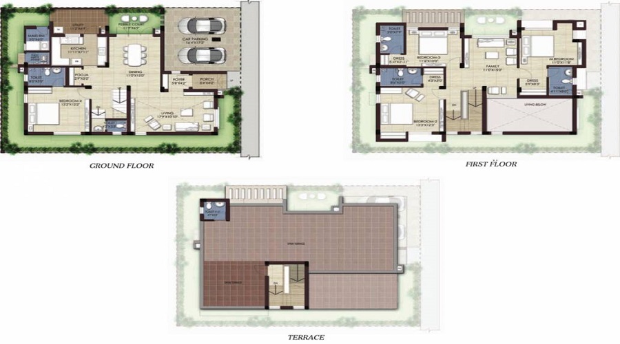 TVS Green Hills Villa Floor Plan
