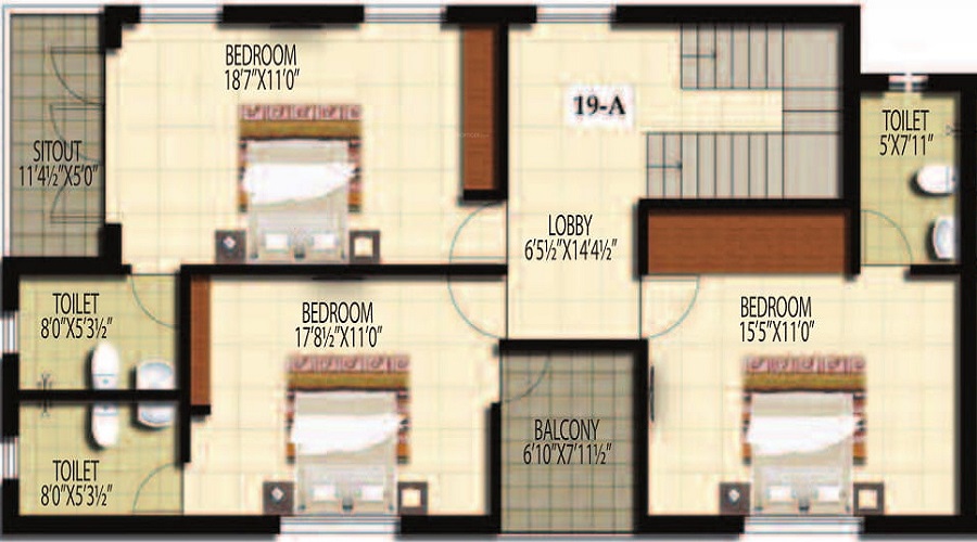 Doshi Serene County 1 Floor Plan