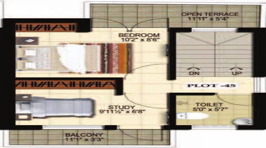 Doshi Serene County 1 Floor Plan