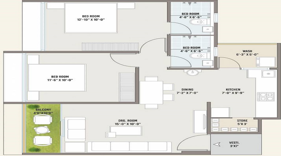 Uma Siddhi Greens Floor Plan