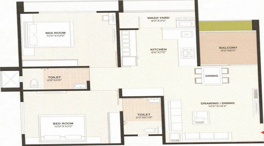 Malak Maruti Luxuria Floor Plan