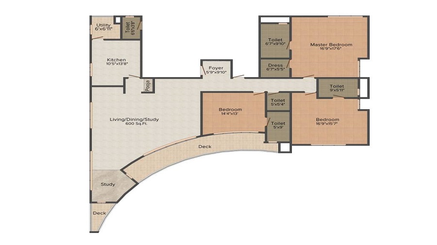 Vijay Shanthi I Sky Villas Floor Plan