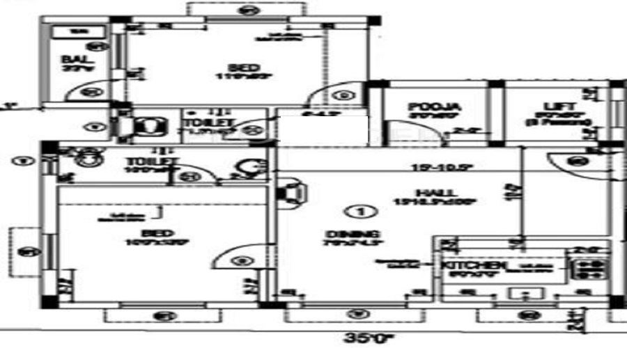 Shrishti Sai Lendi Garden Floor Plan