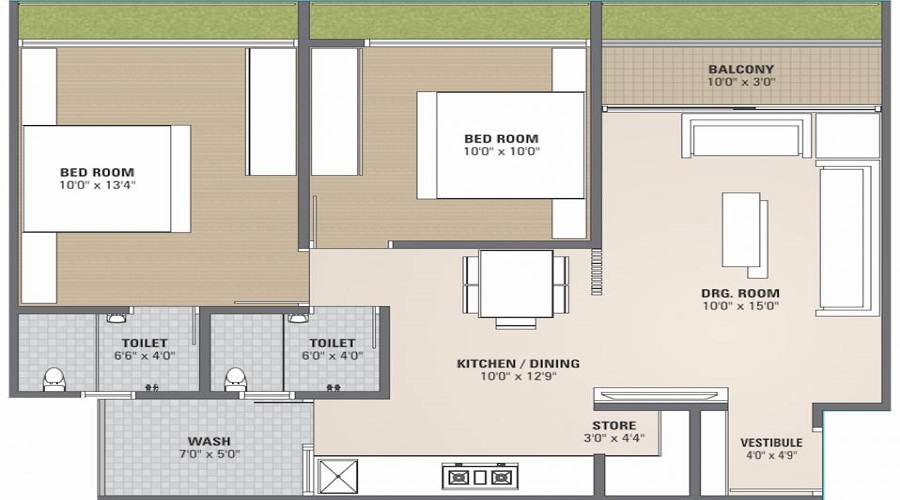 Gayatri Aries Heights Floor Plan