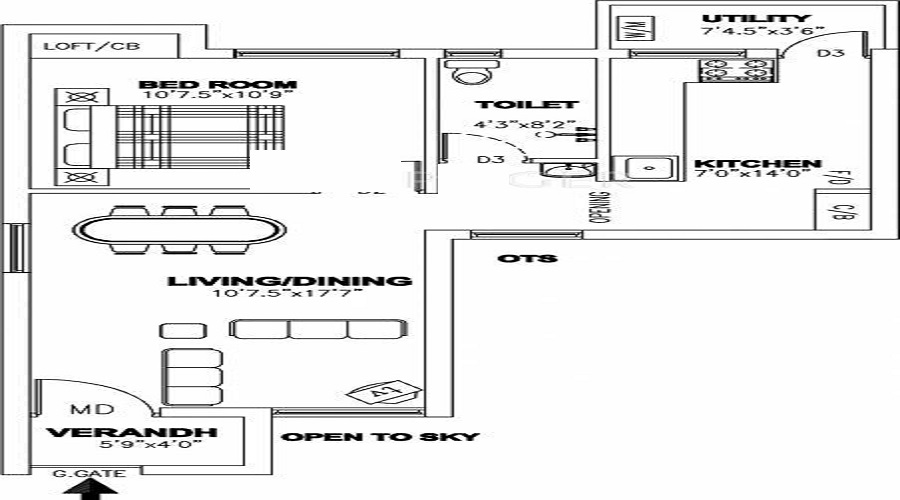 Sree Sai Nivasam Floor Plan
