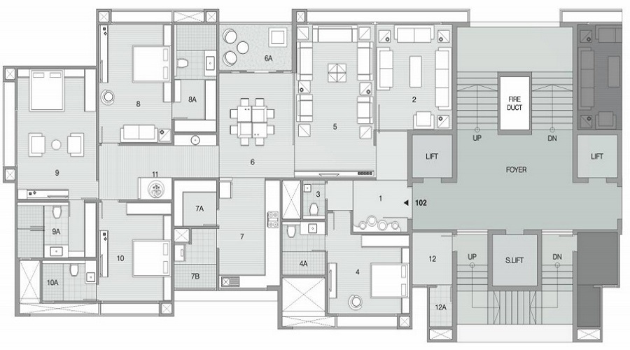 Shivalik Shivalik Residences Floor Plan