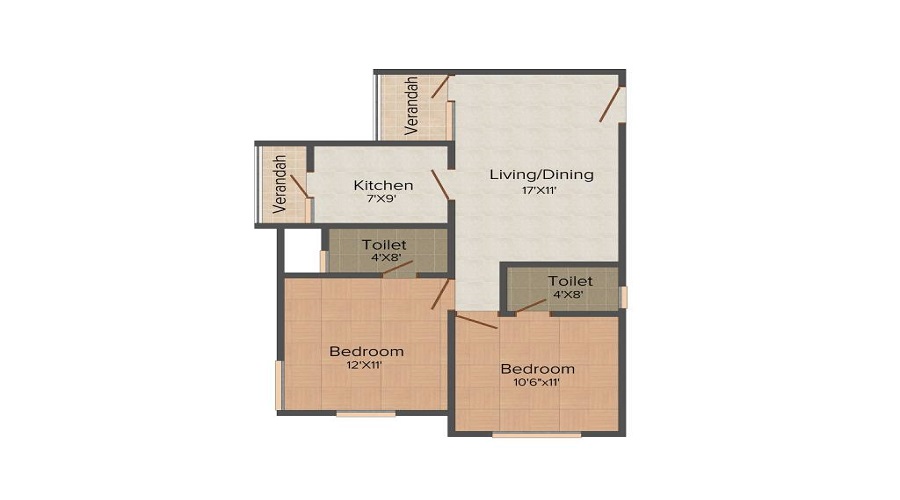 BECC Alpha Lotus Towers Floor Plan