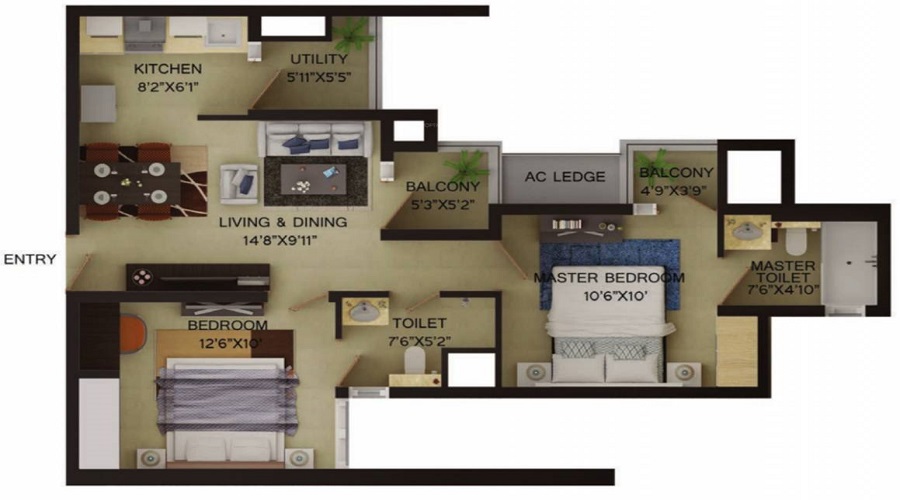 Wave Irenia Floor Plan