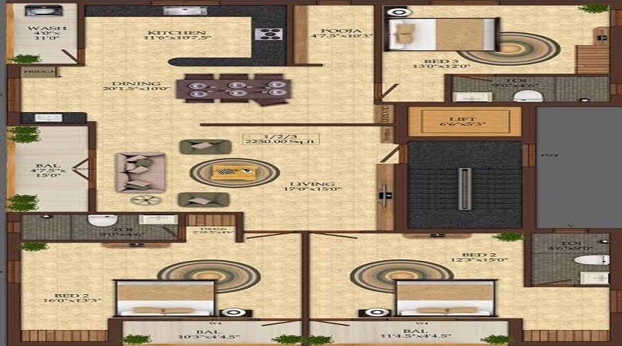 India Abhilash Floor Plan