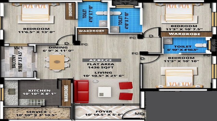 Sreenivas Ramakripa Floor Plan
