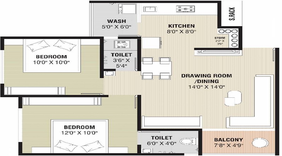 Maitri Kesar Heights Floor Plan