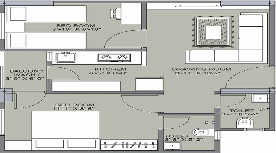 Om Shanti Gold Plus 2 Floor Plan