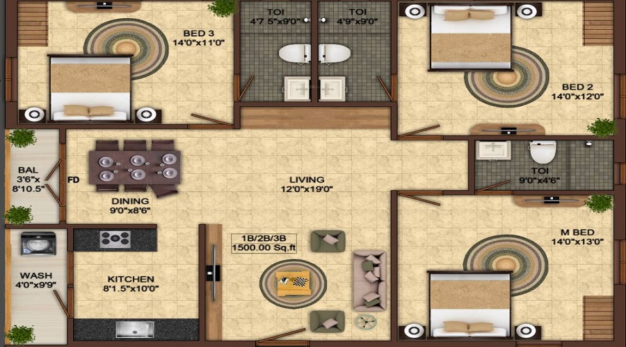India Lovedale Floor Plan
