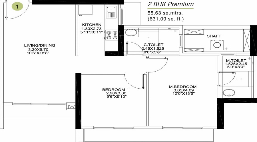 SD Building No 3 Wing A Epsilon Floor Plan