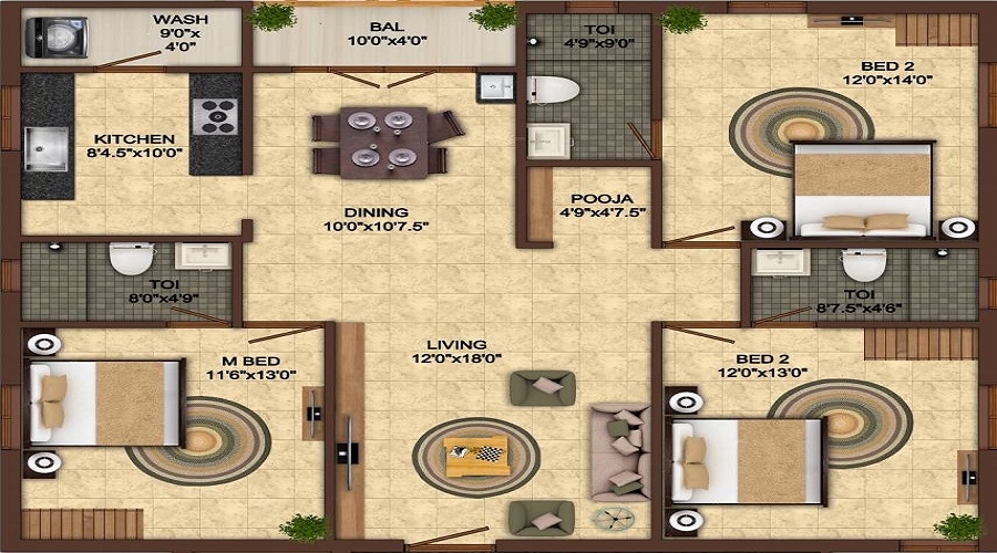India Kurinji Orchard Floor Plan