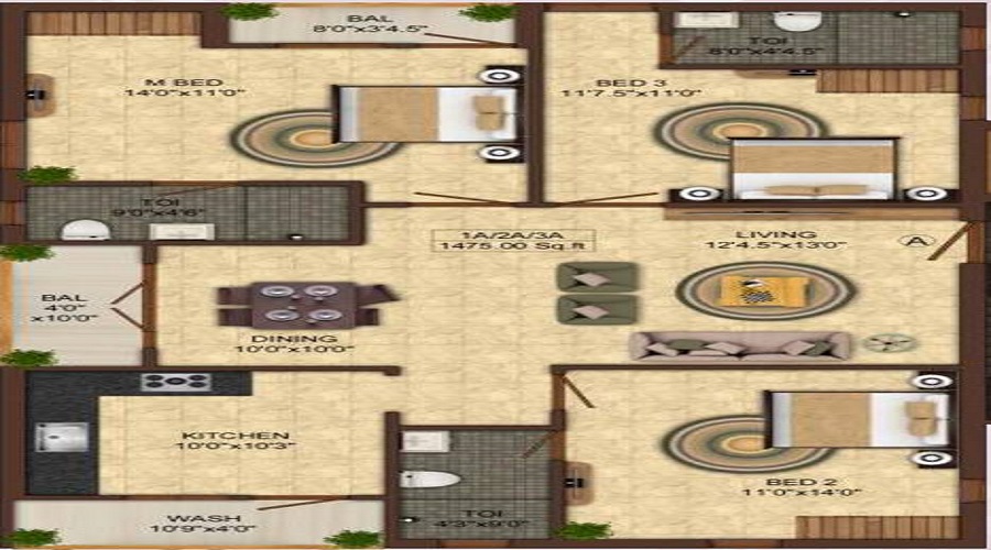 India Vasantham Floor Plan