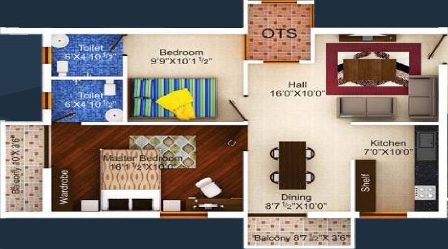 Orange Samta Enclave Floor Plan