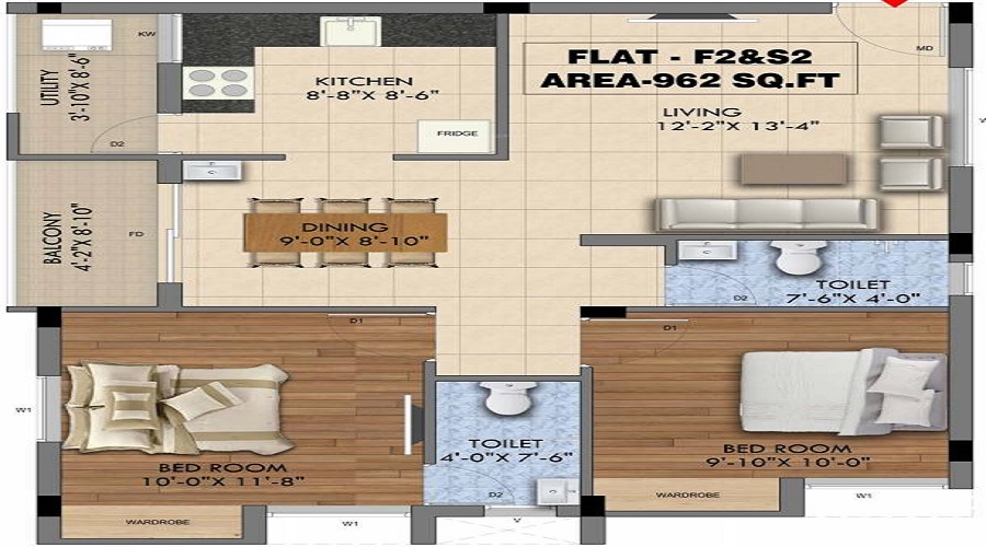 Ruby Bliss Floor Plan