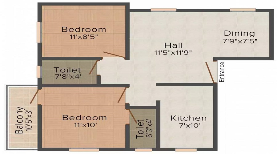 Santha Pavithra Apartments Floor Plan