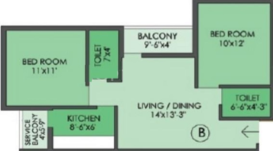 Saket Dakkhin Kali Floor Plan