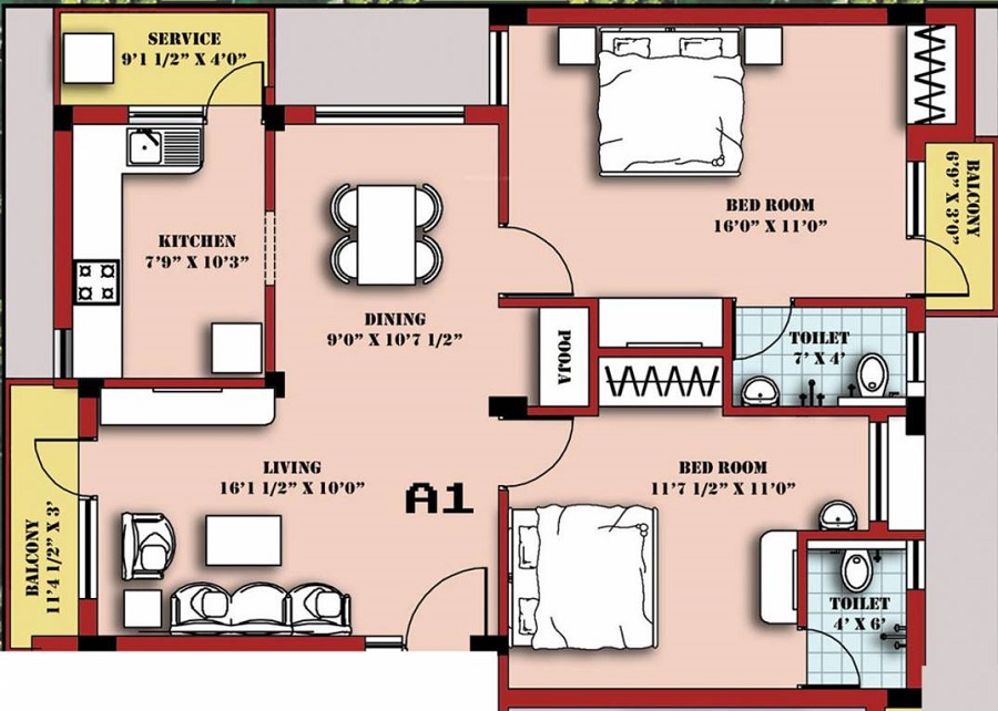 Potential Beehive Floor Plan