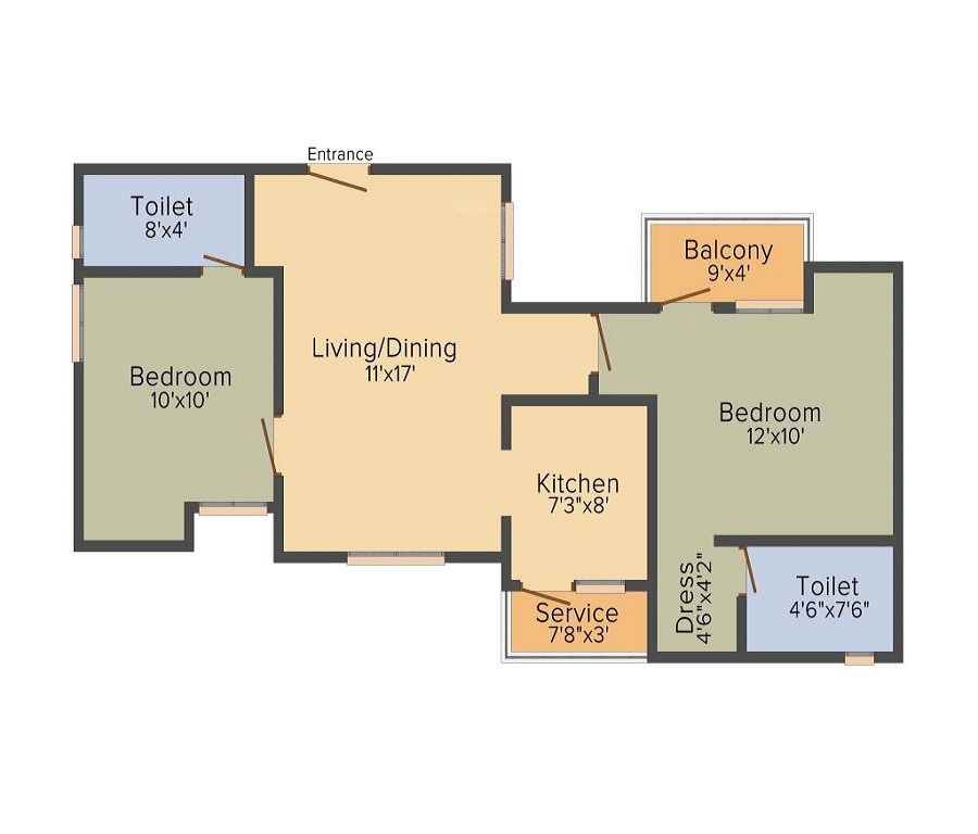 Raunaq Aishwaryam Floor Plan