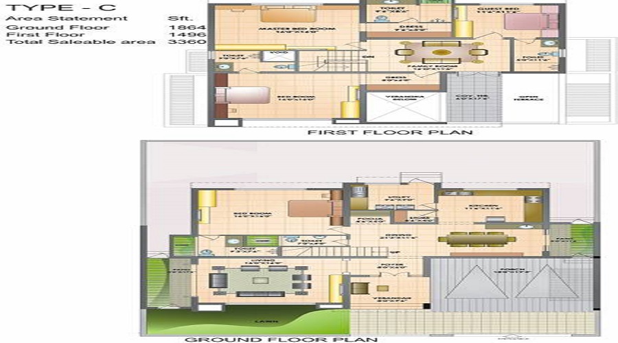 Sri Sri Brindhavan Garden Villas Floor Plan