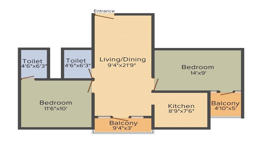 Ryka Homes Jeeva Apartment Floor Plan