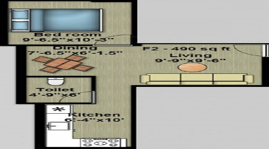 Geejay Homes Bhogar Flat Floor Plan