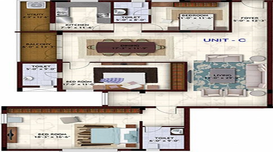 Chaitanya Guru Kripa Floor Plan