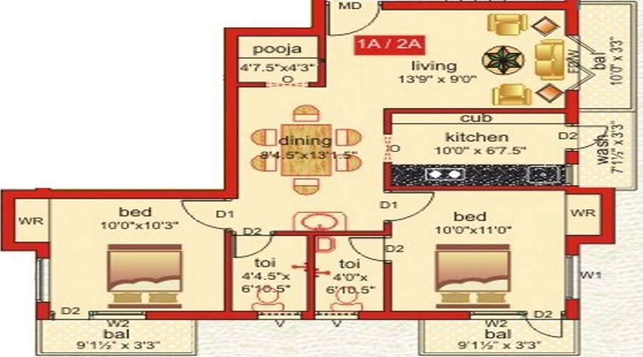 Karthikeyan Anjana Floor Plan