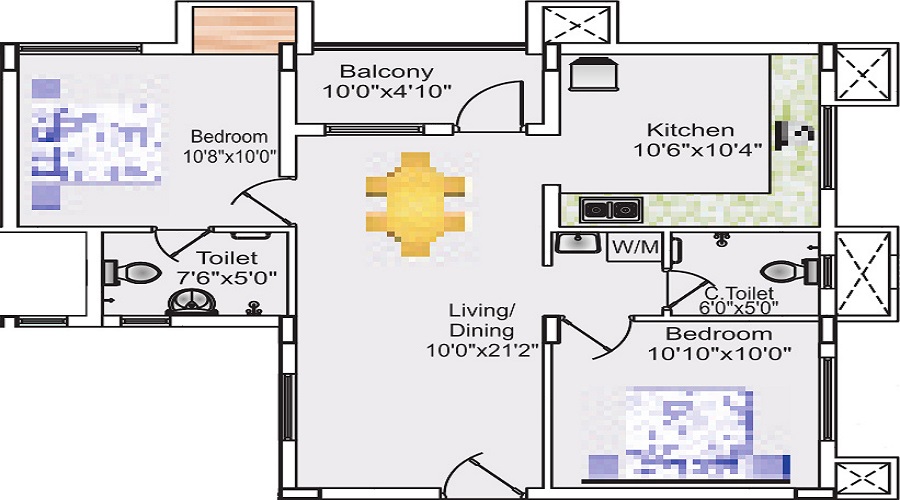 Sreevatsa Sankara Apartments 2 Floor Plan