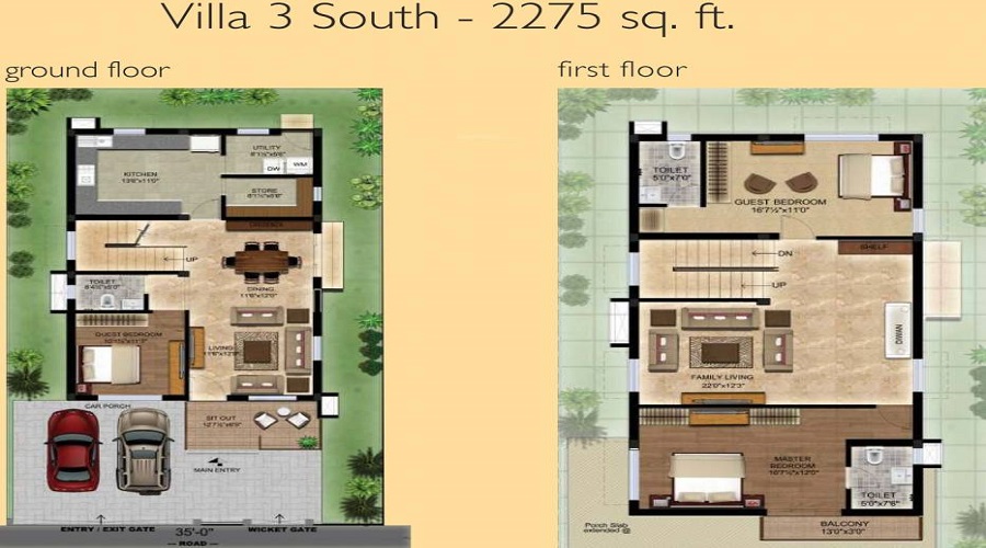 Sakthi Arum Lily Villa Floor Plan