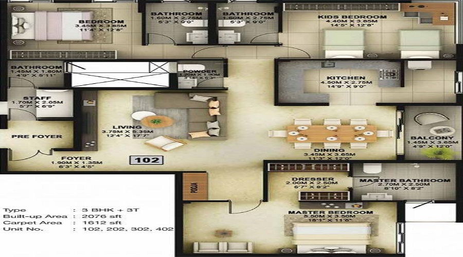 Vitaliya Floor Plan