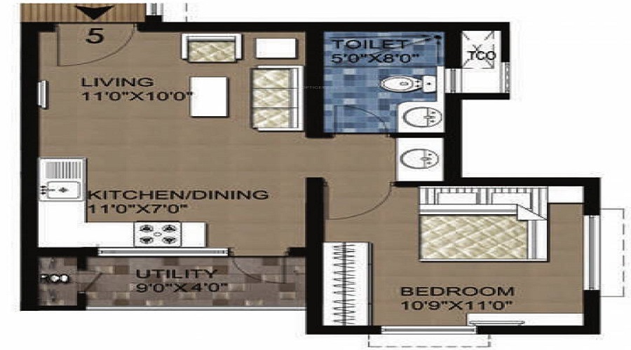 Burgundy Floor Plan